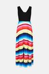Coast Ponte Top Rainbow Pleat Skirt Dress thumbnail 4