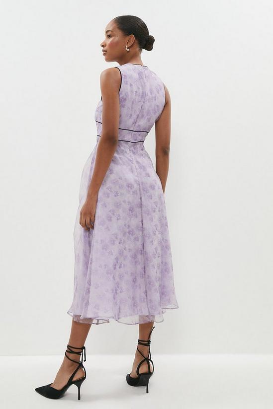 Coast A Line Midi Dress With Piping Detail 3
