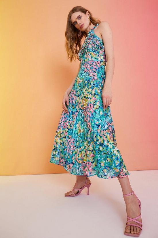 Coast Alexandra Farmer 3d Printed Strappy Maxi Dress 2