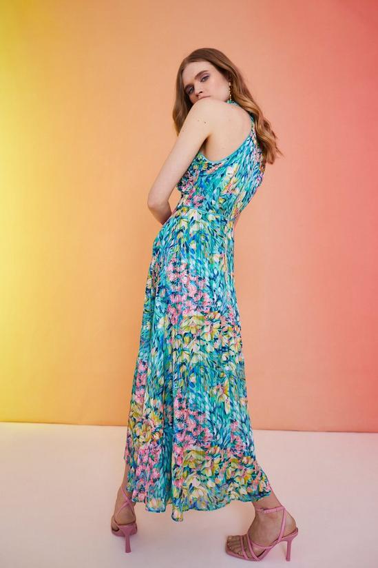 Coast Alexandra Farmer 3d Printed Strappy Maxi Dress 3