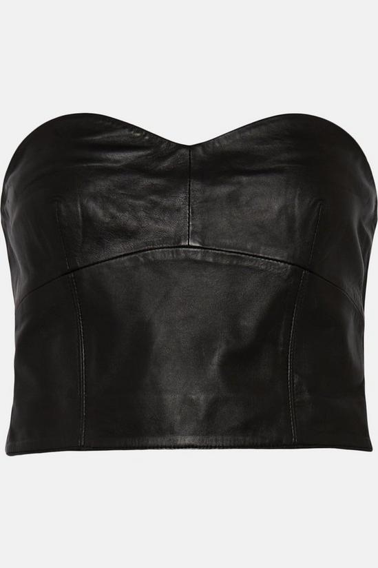 Coast Premium Boned Leather Corset Top 4