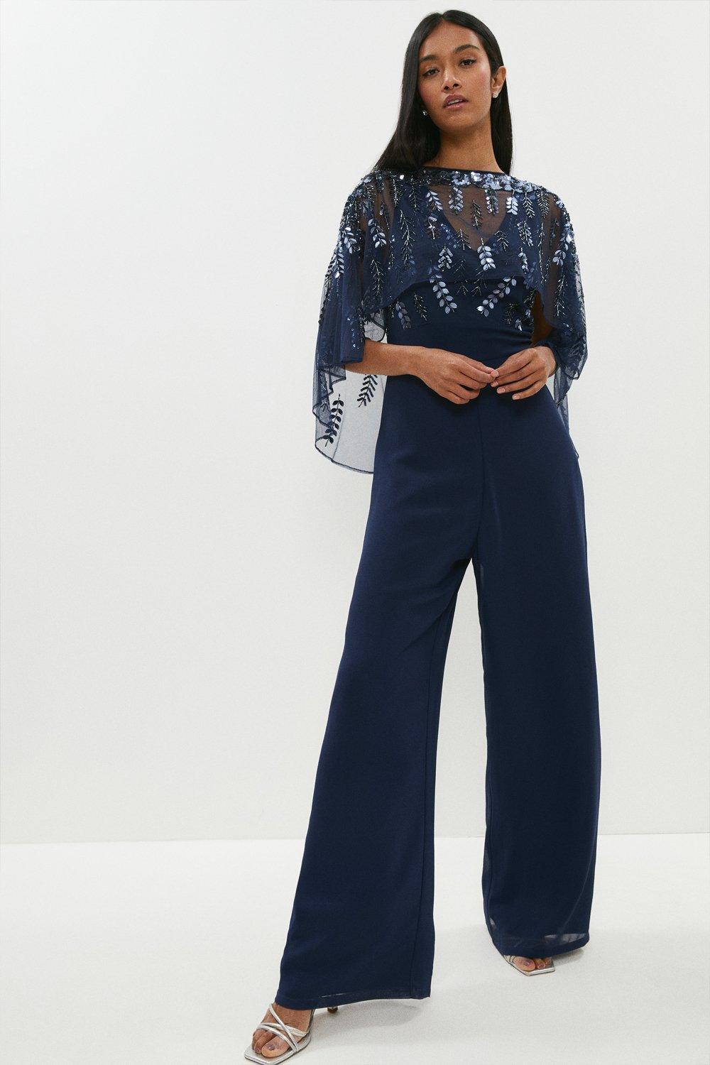 Jumpsuit with best sale waist cape