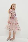 Coast Girls Puff Sleeve All Over Embroidered Dress thumbnail 1
