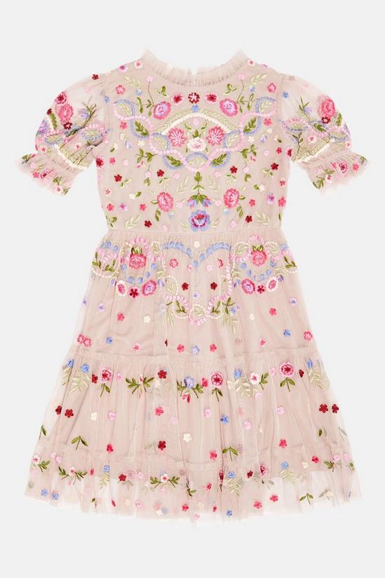 Coast Girls Puff Sleeve All Over Embroidered Dress 2