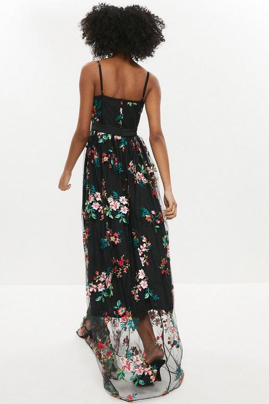 Coast Embroidered Mesh Bustier Maxi Dress 3