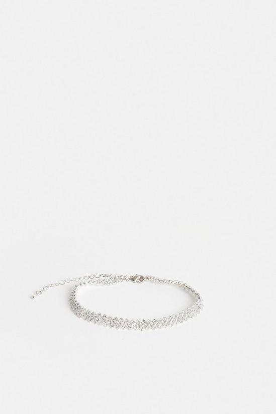 Coast Silver Diamante Tennis Bracelet 1