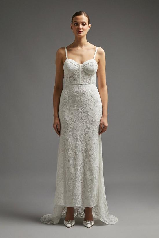 Coast Lace Bustier Maxi Dress With Train 1