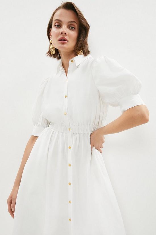 Coast Modal Blend Linen Shirt Dress 2