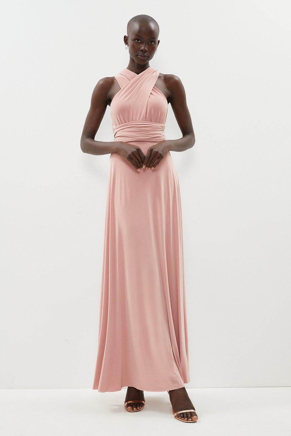 Multiway Bridesmaid Maxi Dress - Pink