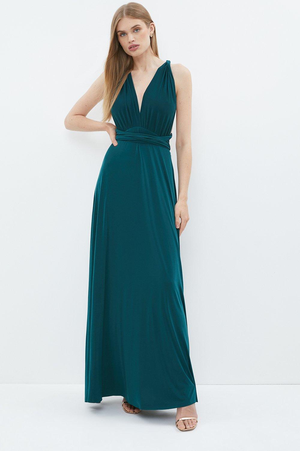 Multiway Bridesmaid Maxi Dress - Green