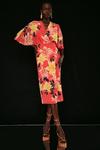 Coast Print And Beadwork Kimono Wrap Dress thumbnail 1
