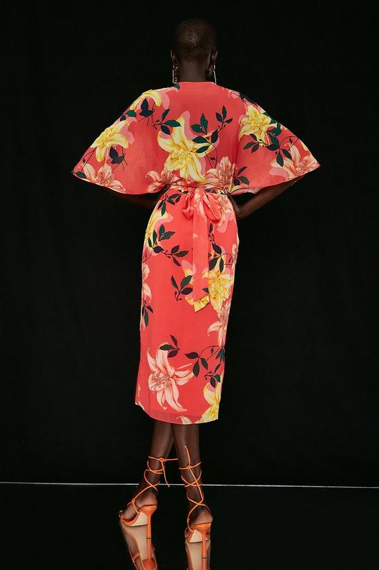 Coast Print And Beadwork Kimono Wrap Dress 3