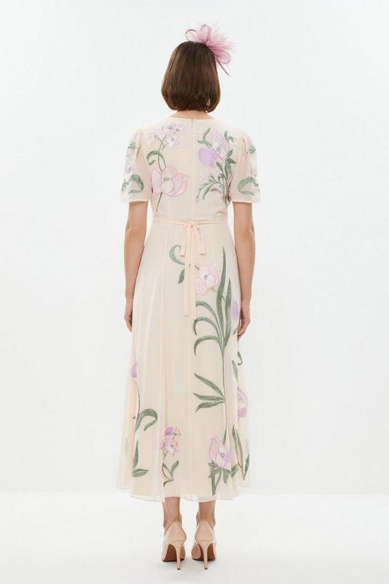 Coast Trailing Floral Angel Sleeve Embroidered Maxi Dress 3