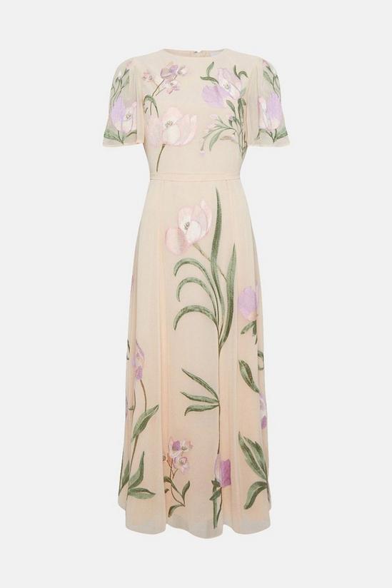 Coast Trailing Floral Angel Sleeve Embroidered Maxi Dress 4