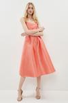 Coast Twill Seamed Bodice Full Skirt Midi Dress thumbnail 2