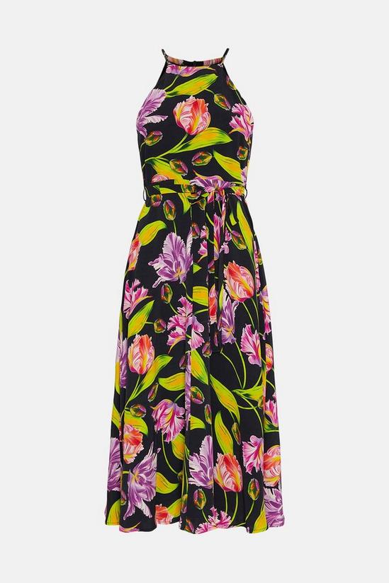 Coast Halter Printed Fit And Flare Dress 4
