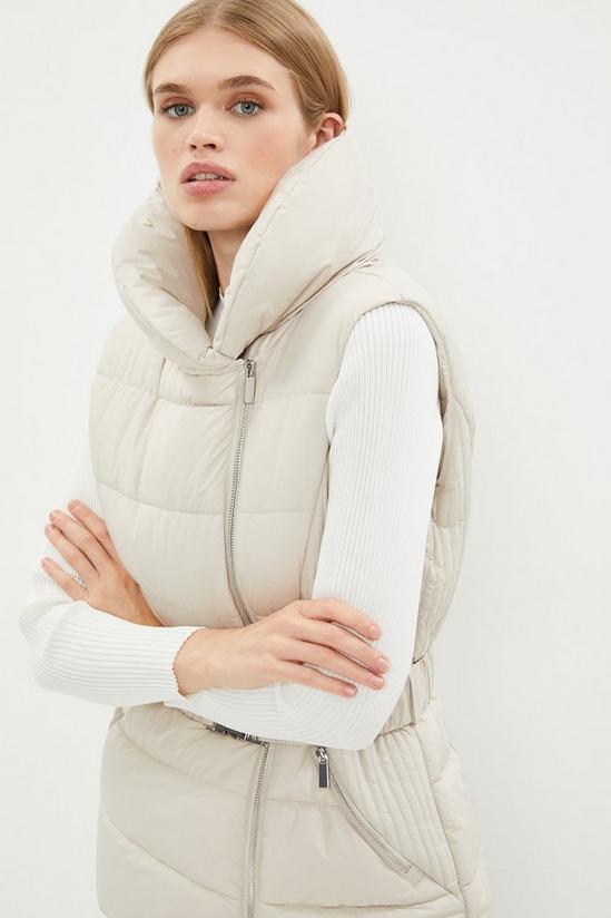 Coast Cosy Collar Puffer Belted Gilet 2