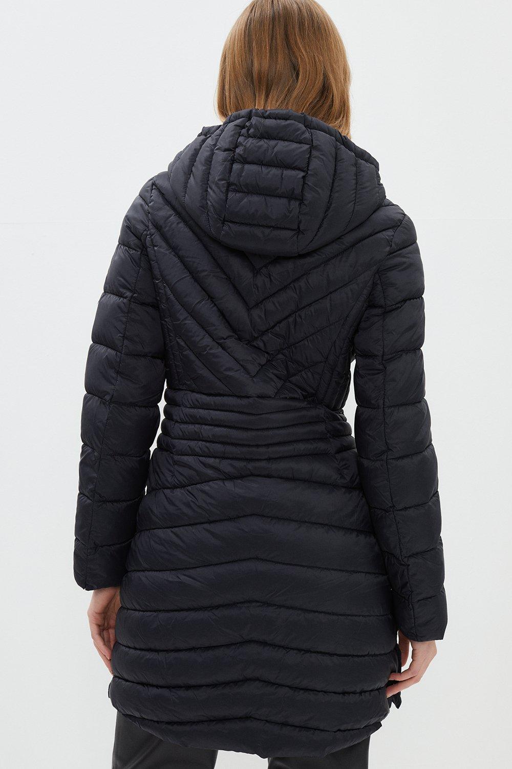 Mid length clearance packable down jacket