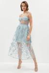 Coast Butterfly Embroidered Bustier Midi Dress thumbnail 1