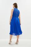 Coast Plus Size Trimmed Lace Halter Bodice Pleat Skirt Dress thumbnail 3