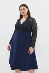 Coast Plus Size Premium Lace Top Full Skirt Midi Dress thumbnail 1