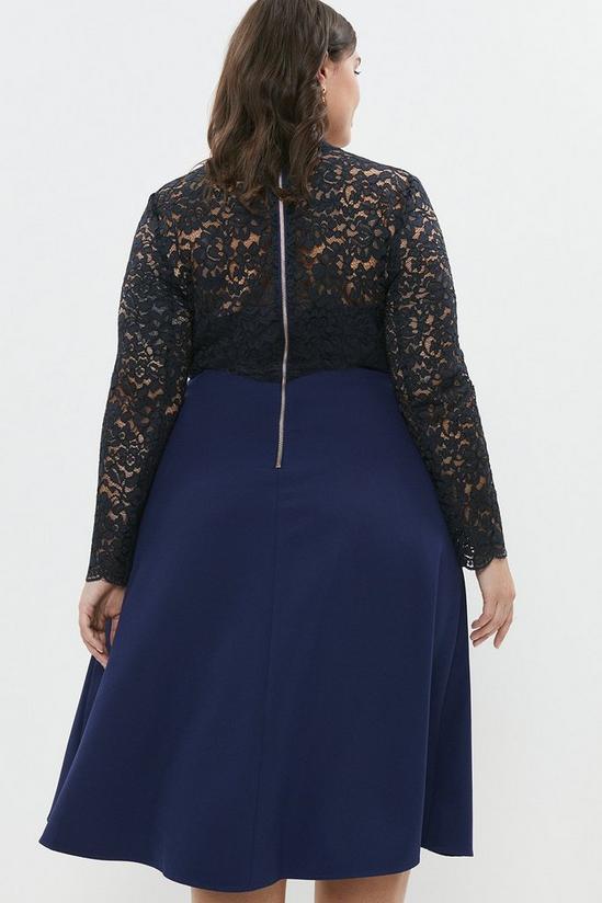 Coast Plus Size Premium Lace Top Full Skirt Midi Dress 3