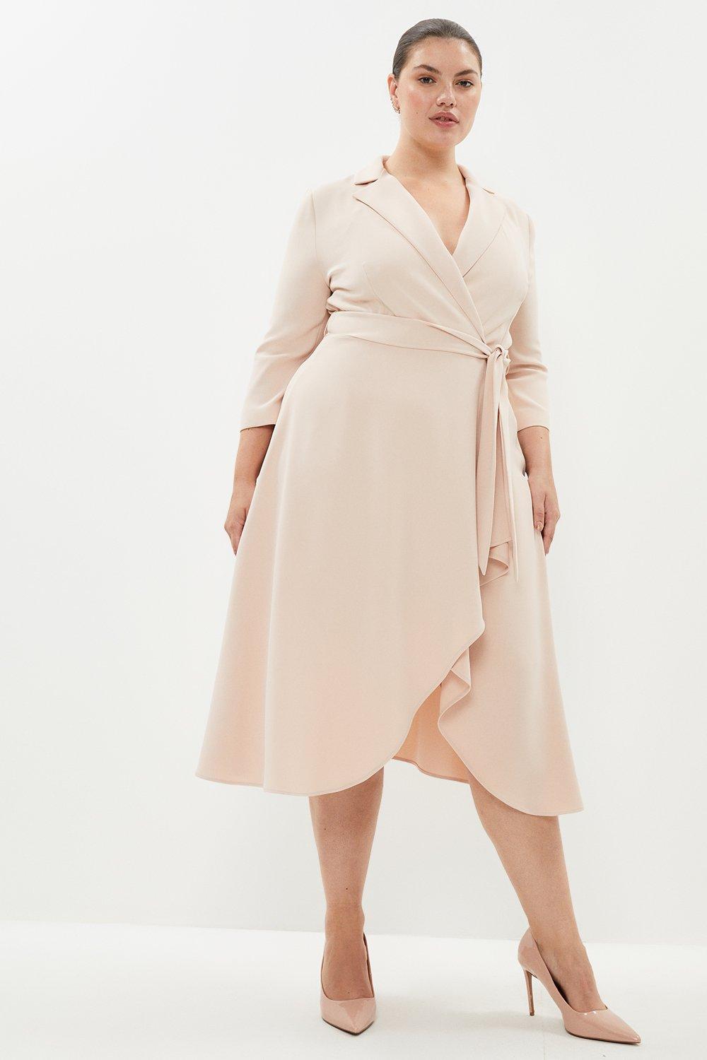 Tuxedo dress hotsell plus size