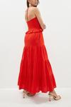 Coast Ruched Bodice Tiered Cotton Maxi Dress thumbnail 3