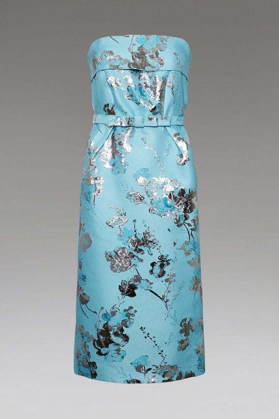 Coast Norman Hartnell Jacquard Belted Pencil Dress 4