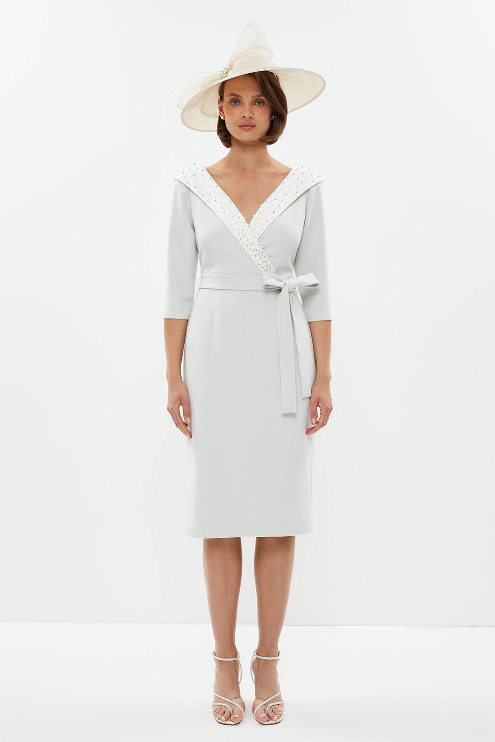 Embellished pencil dress sales