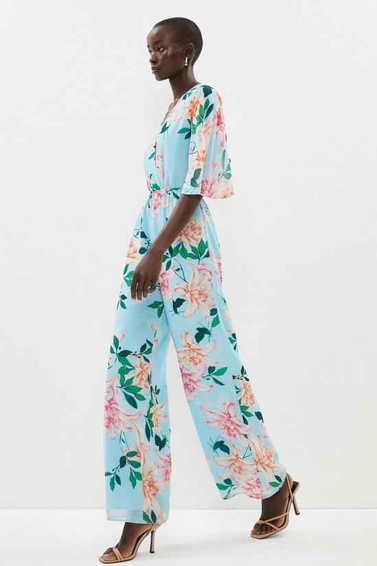 Coast Beaded Lilly Wrap Top Wide Leg Jumpsuit 1