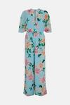 Coast Beaded Lilly Wrap Top Wide Leg Jumpsuit thumbnail 4