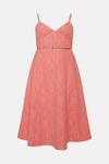 Coast Plus Size Bonded Lace Belted Full Skirted Dress thumbnail 4