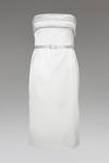 Coast Norman Hartnell Wrap Skirt Structured Satin Pencil Dress thumbnail 4