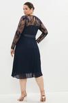 Coast Plus Size Flute Sleeve Pleat Skirt Midi Dress thumbnail 3