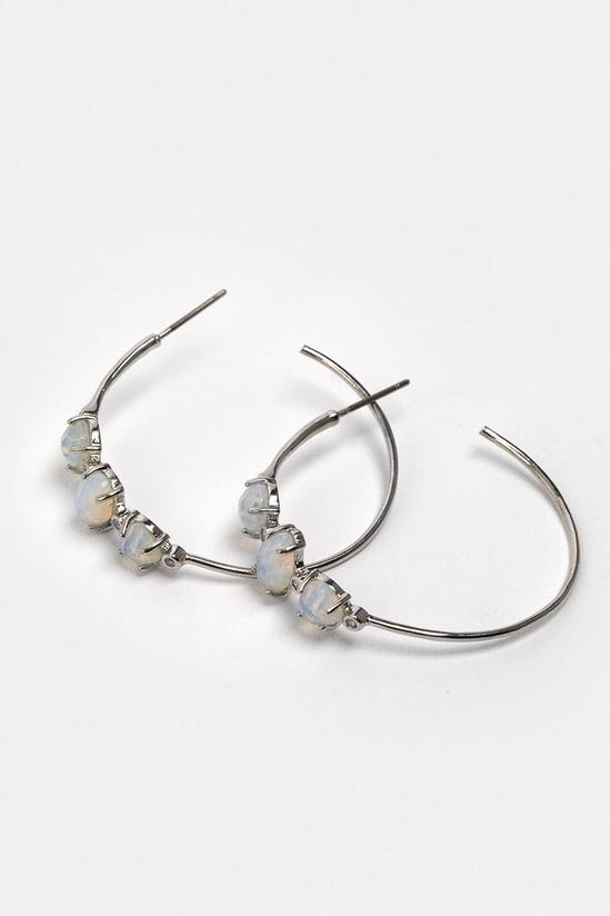 Coast Precious Stone Delicate Hoop Earrings 3