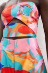 Coast Printed Structed Twill Wrap Bandeau Top thumbnail 2
