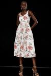 Coast Premium Rose Embellished Jacquard Midi Dress thumbnail 1