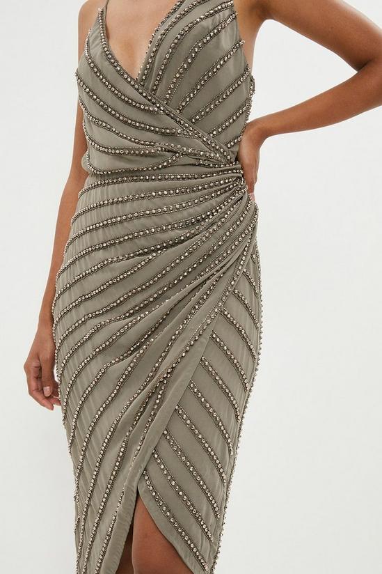 Coast Premium Drape Wrap Embellished Cami Dress 2