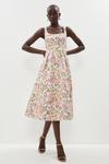 Coast Seamed Bodice Jacquard Full Skirt Midi Dress thumbnail 1