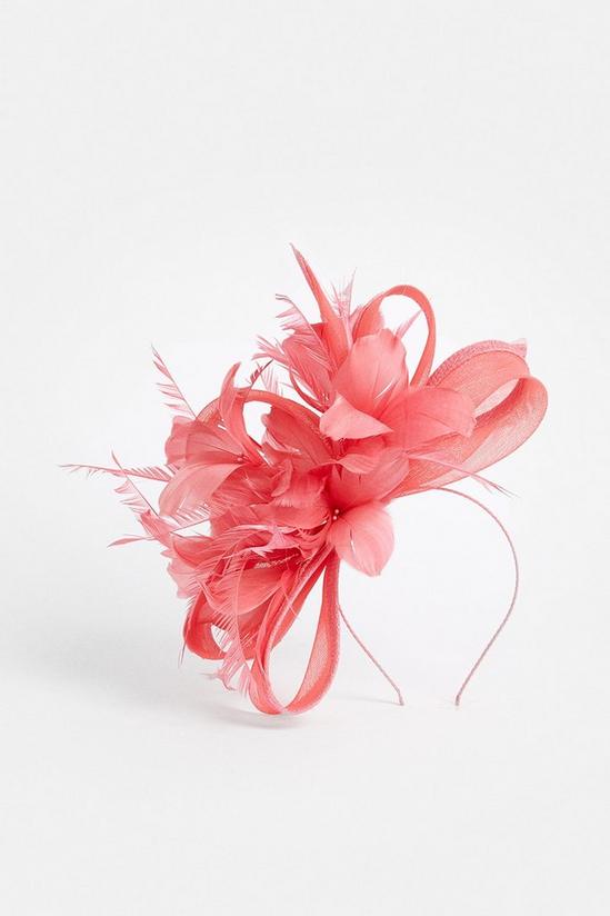 Coast Mesh And Feather Oversized Loop Fascinator 2