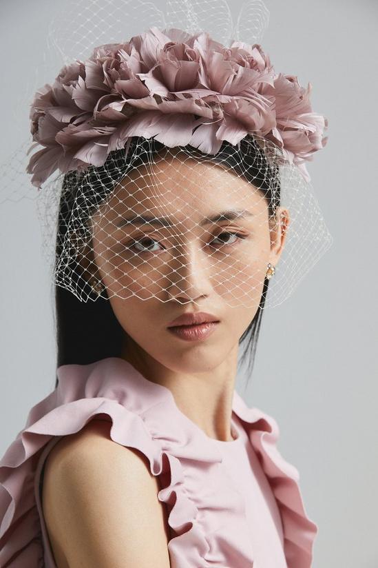 Coast Lisa Tan Premium Flower Veil Headband 1
