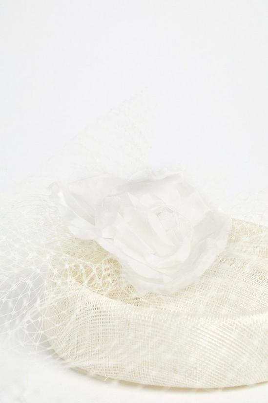 Coast Lisa Tan Premium Silk Flower Veil Fascinator 3