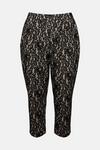 Coast Plus Size Bonded Lace Formal Tapered Trouser thumbnail 4