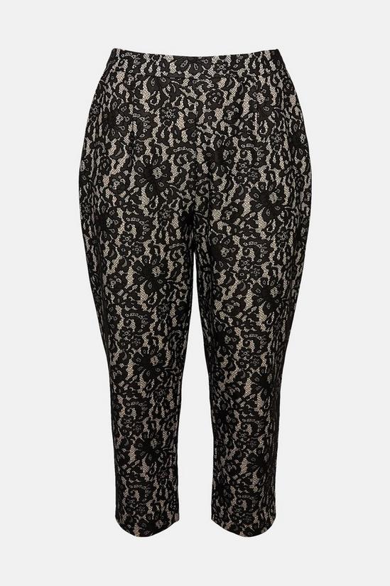 Coast Plus Size Bonded Lace Formal Tapered Trouser 4