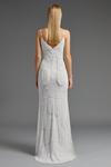 Coast All Over Sequin Floral Fringe Bridal Gown thumbnail 4