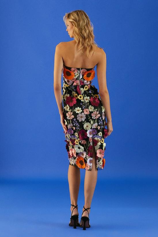 Coast 3d Floral Embroidered Mesh Pencil Dress 3