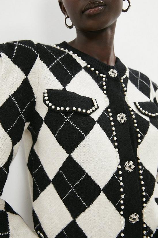Coast Diamond Pattern Knitted Cardigan 2