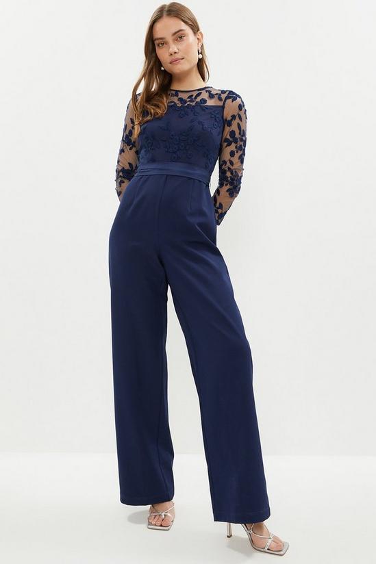 Coast Embroidered Top Wide Leg Jumpsuit 1
