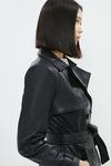 Coast Premium Leather Belted Trench Coat thumbnail 5
